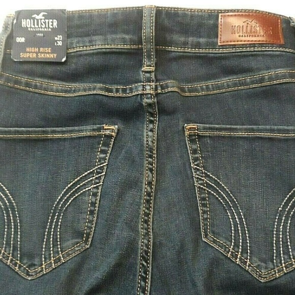 Hollister Jeans Size 00 Floral Embroidered 23/30 - Picture 6 of 8